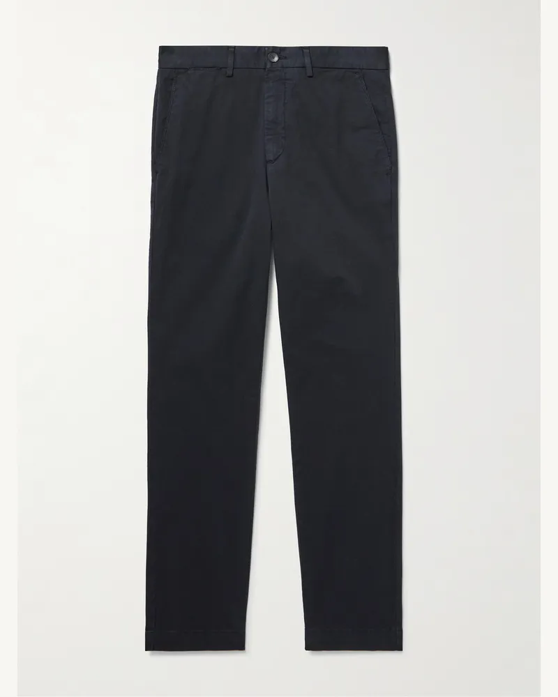 MR P. Schmal geschnittene Chino aus Baumwoll-Twill Schwarz