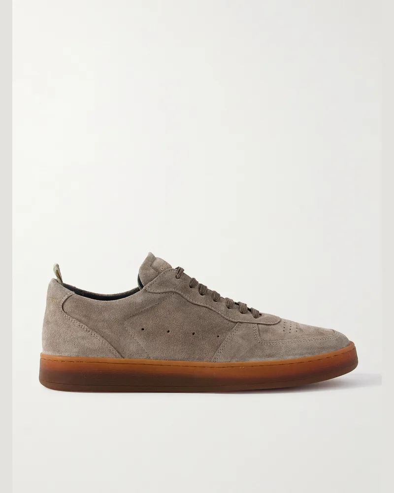 Officine Creative Italia Asset 001 Sneakers aus Veloursleder Grau