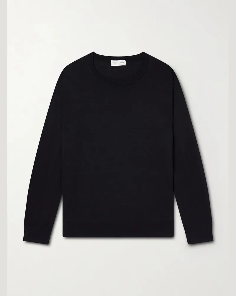 Dries van Noten Merino Wool Sweater Black