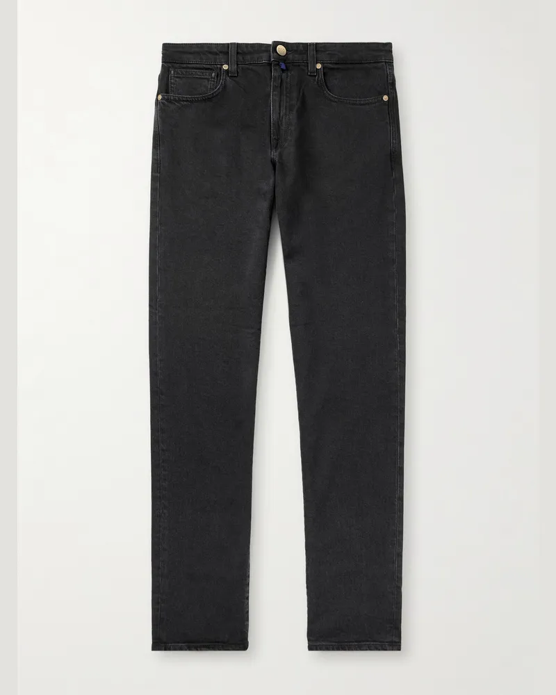 Slowear Incotex Straight-Leg Jeans Black