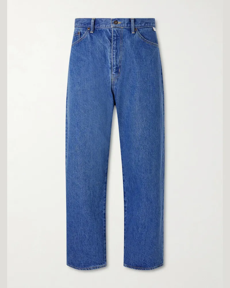 WTAPS Wide-Leg Jeans Blue