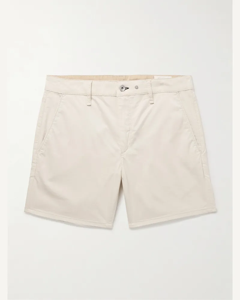 Rag & Bone Gerade geschnittene Shorts aus einer Baumwollmischung Neutral