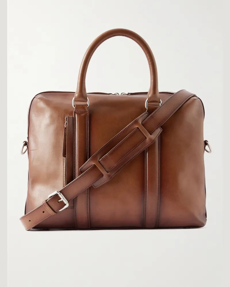 Officine Creative Italia Quentin 019 Aktentasche aus Leder Braun