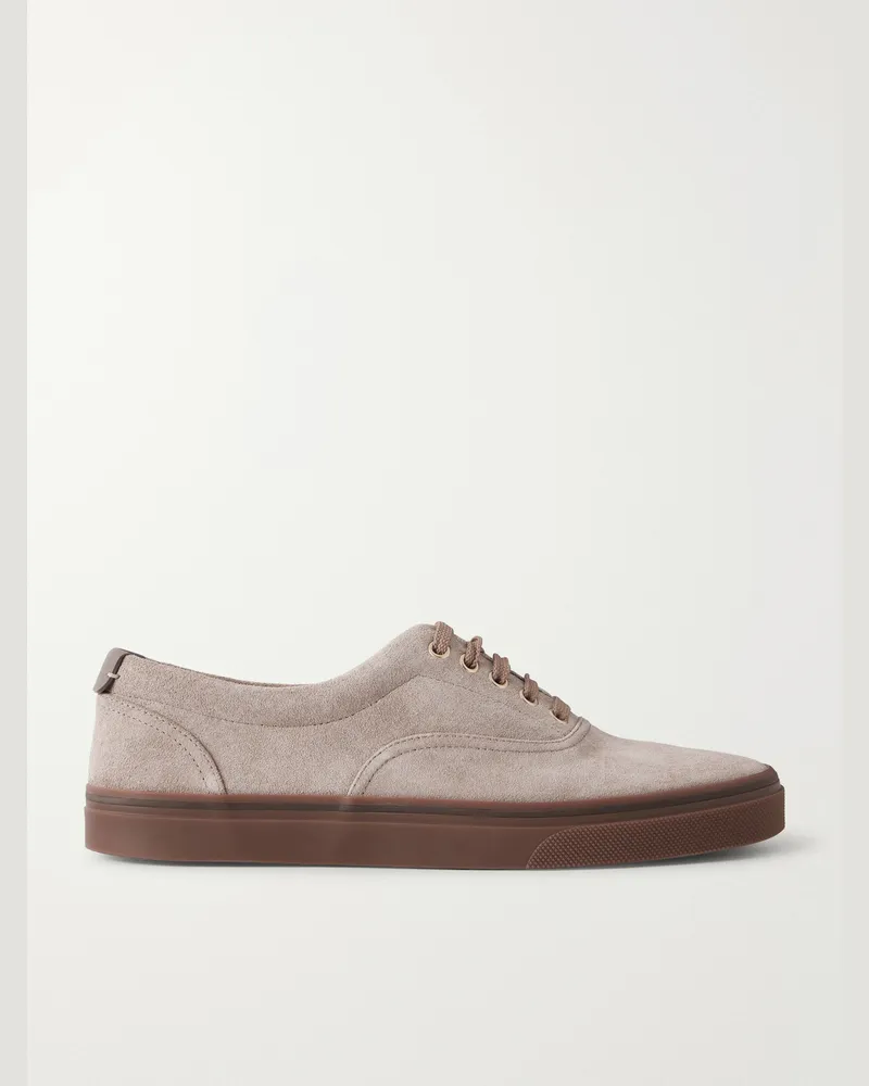 Brunello Cucinelli Suede Sneakers Brown