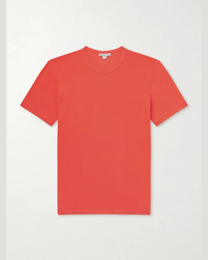 James Perse Cotton Jersey T-Shirt Orange