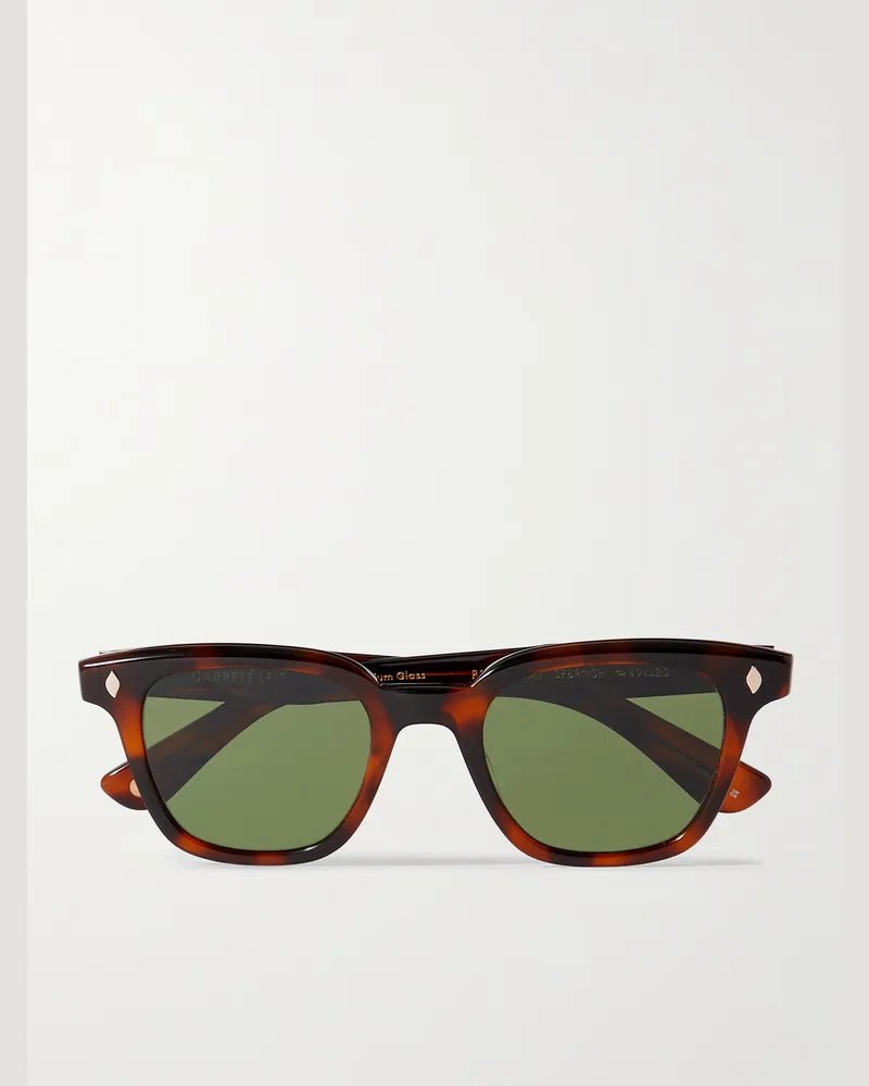Garrett Leight Broadway D-Frame Tortoiseshell Acetate Sunglasses Tortoiseshell