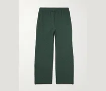 Straight-Leg Logo-Jacquard Tech-Jersey Sweatpants