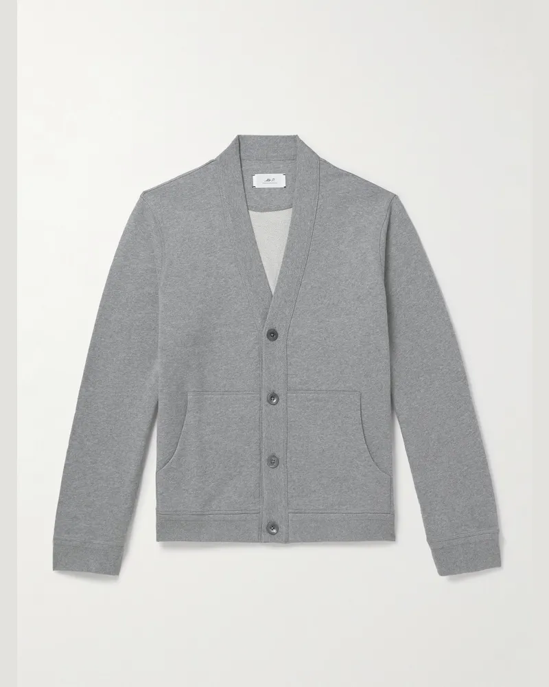 MR P. Cotton-Jersey Cardigan Gray