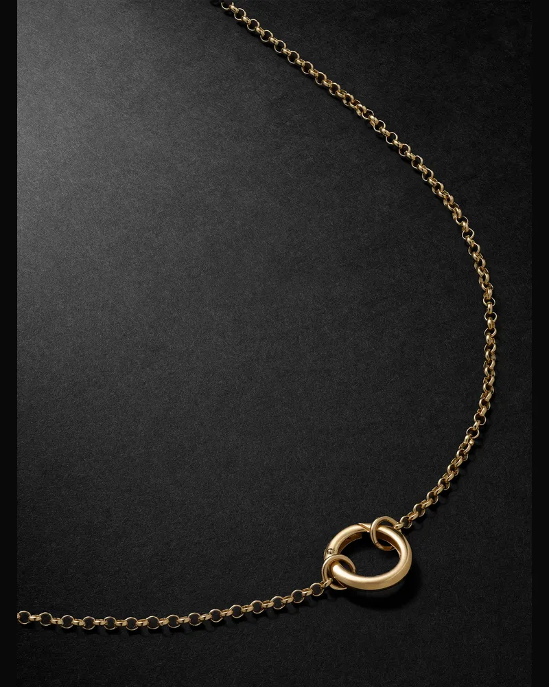FOUNDRAE Small Open Belcher Gliederkette aus 18 Karat Gold Gold