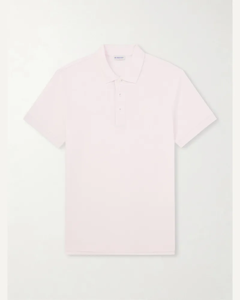 Burberry Eddie Ekd Polohemd aus Baumwolle Pink