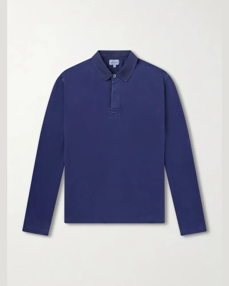 Hartford Cotton Polo Shirt Blue