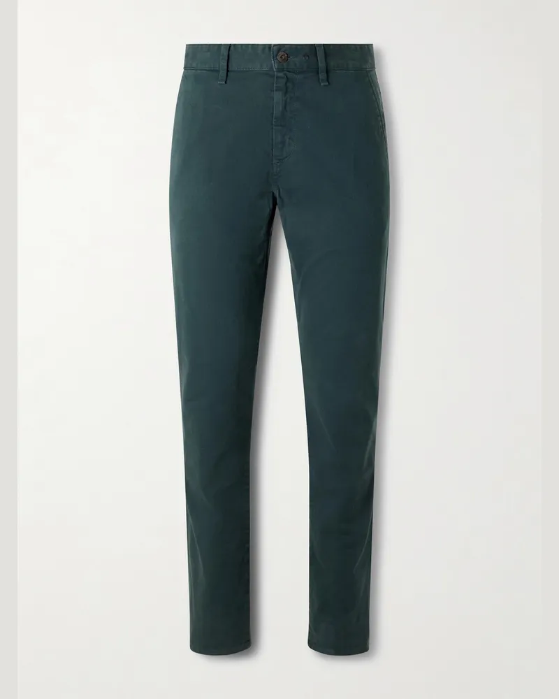 Rag & Bone Fit 3 Stretch-Cotton Twill Trousers Green