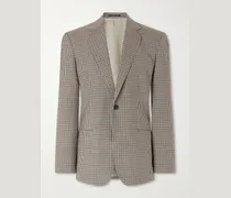 Checked Wool Suit Jacket