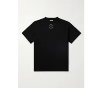 Born X Raised T-Shirt aus Baumwoll-Jersey mit Stickerei und Logoprint