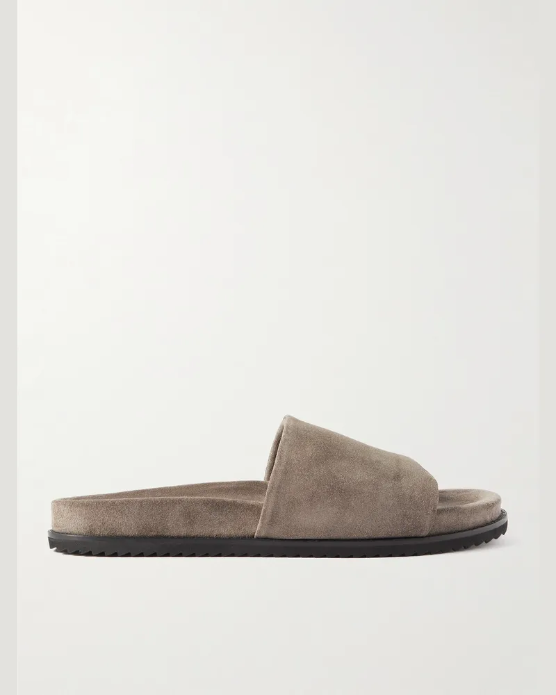 MR P. David Sandalen aus regeneriertem evolo®-Veloursleder Braun