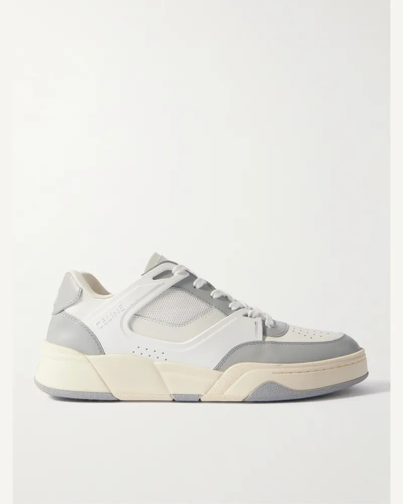 Celine CT-09 Sneakers aus Leder, Gummi und Mesh Grau