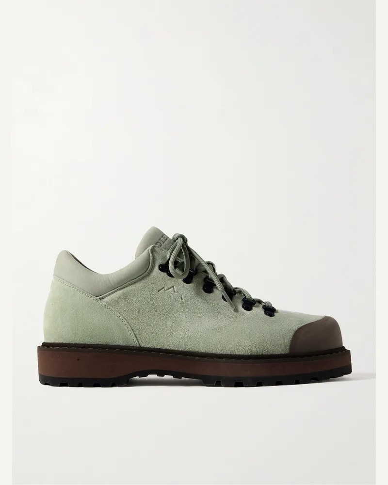 Diemme Cornaro Sneakers aus Veloursleder mit Gummibesatz Grün