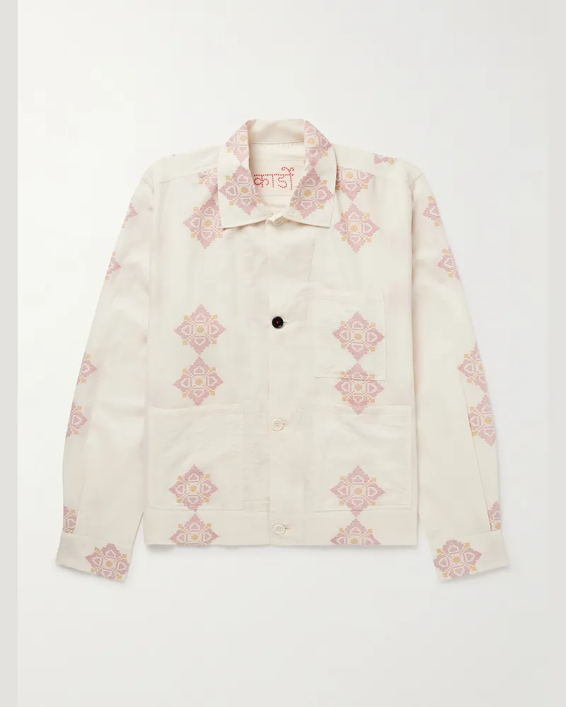 KARDO Jacke aus Baumwoll-Jacquard Neutral