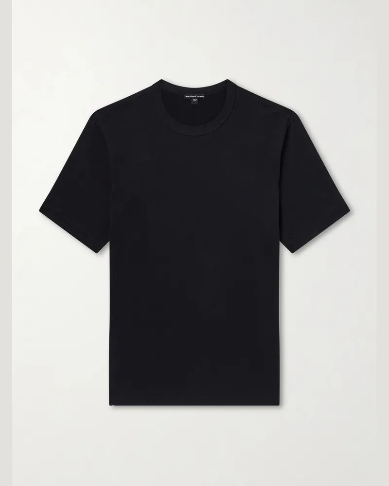 James Perse Luxe Cotton Jersey T-Shirt Black