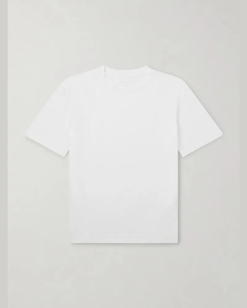 Fedeli Organic Cotton-Jersey T-Shirt White