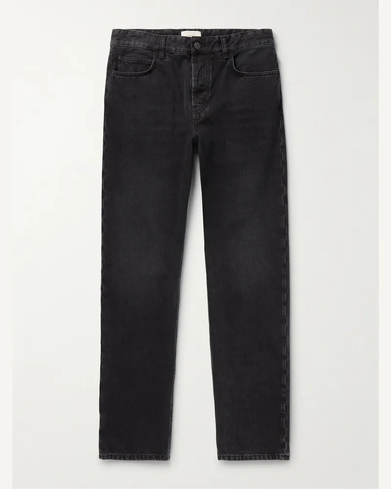 The Row Carlisle gerade geschnittene Jeans Schwarz