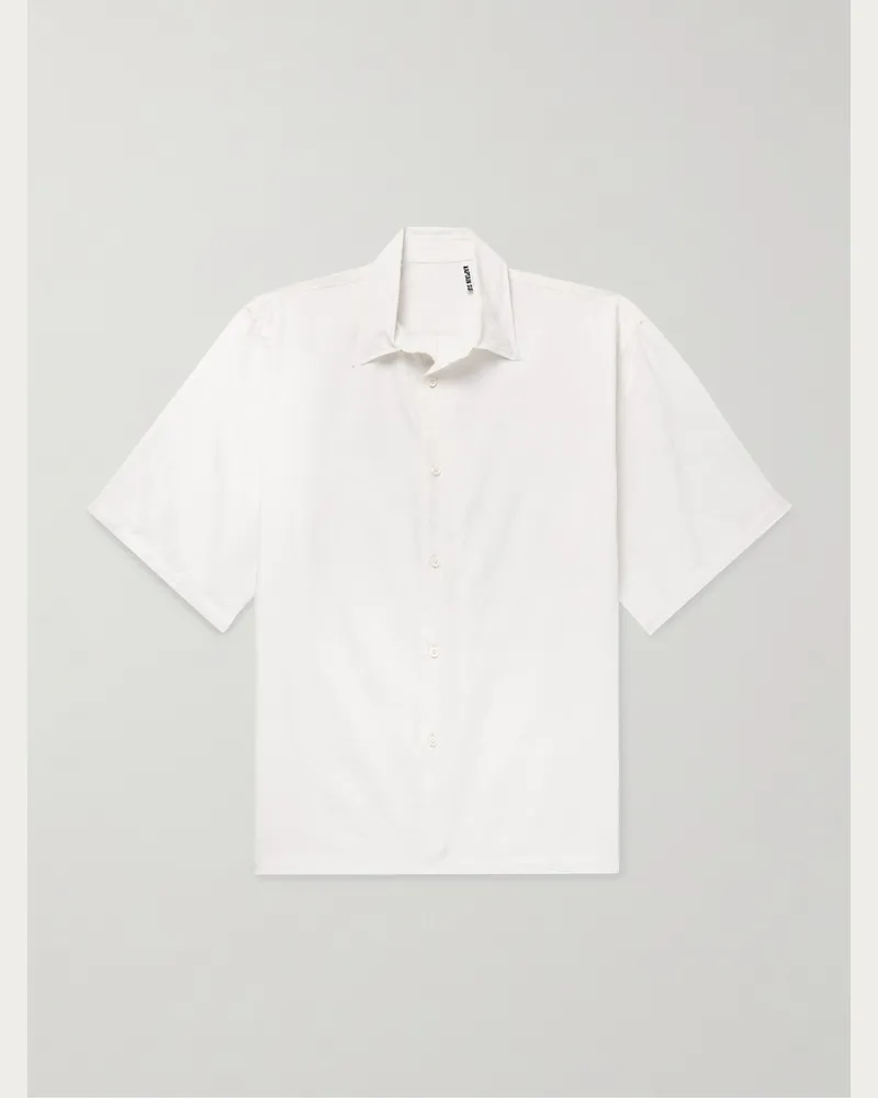 Kaptain Sunshine Hemd aus Twill aus einer Baumwoll-Seidenmischung Weiß
