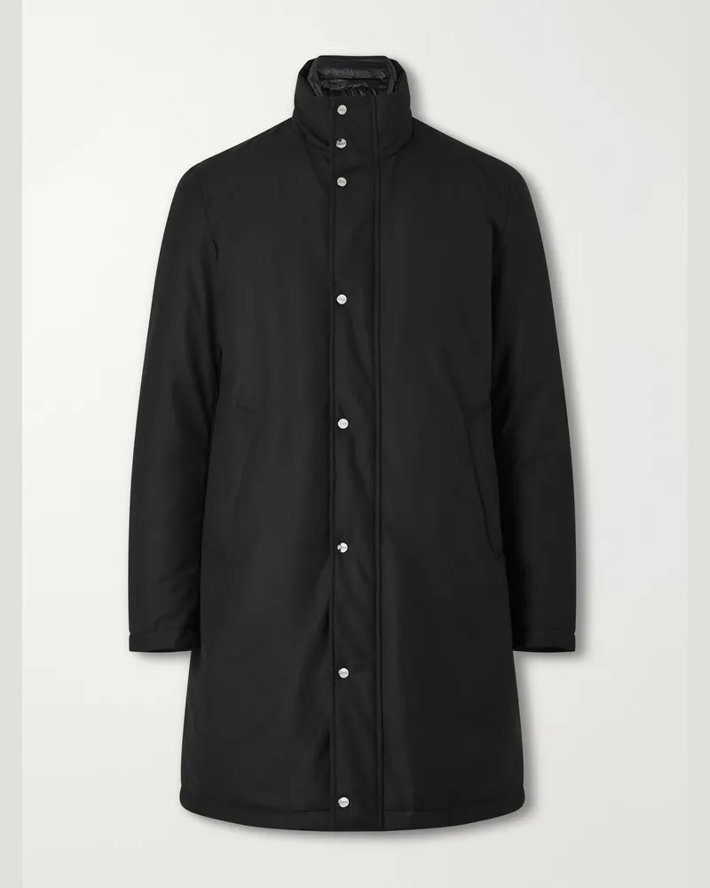 Herno New Business Layered Padded Shell Down Coat Black