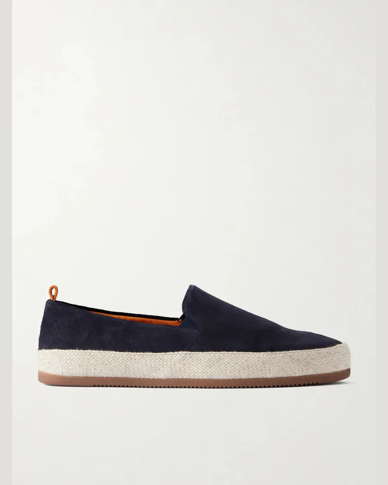 MULO Weekender Suede Espadrilles Blue