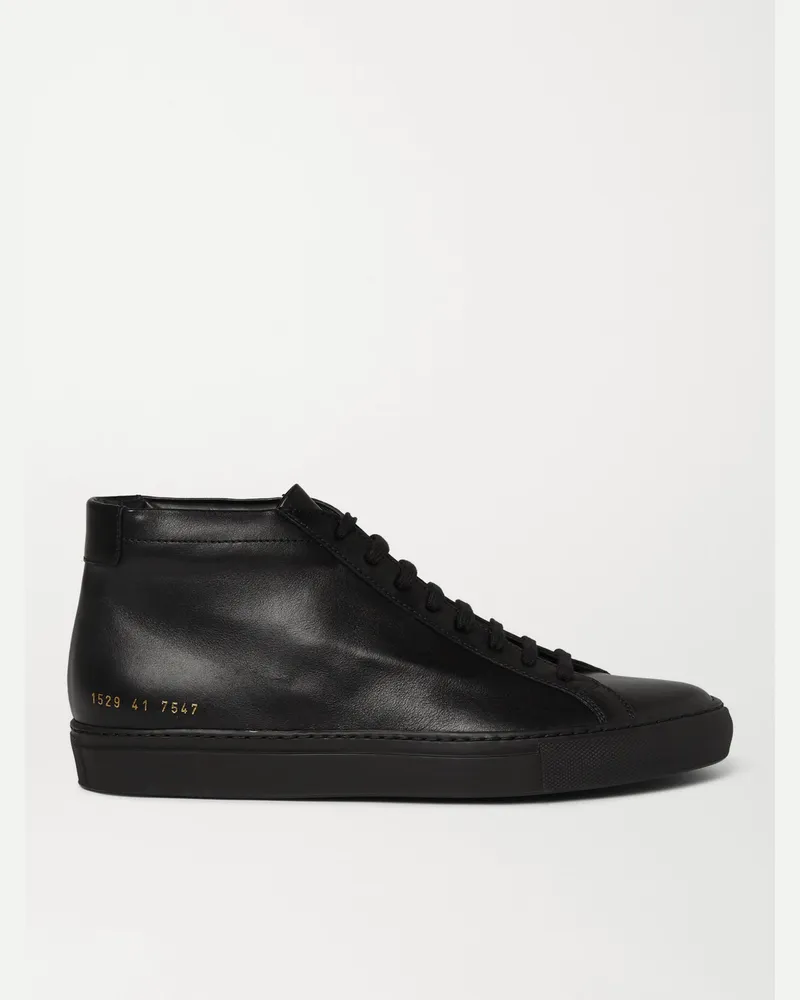 Common Projects Original Achilles High-Top-Sneakers aus Leder Schwarz
