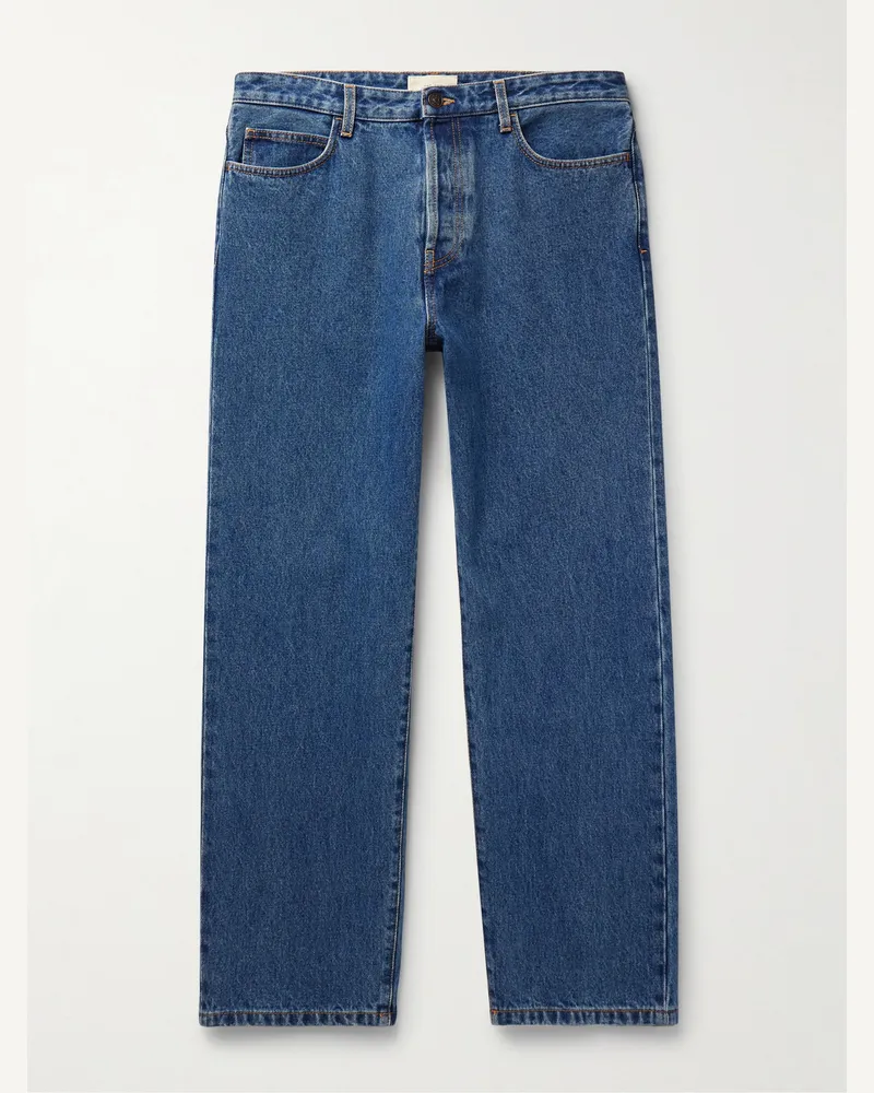 The Row Morton gerade geschnittene Jeans Blau