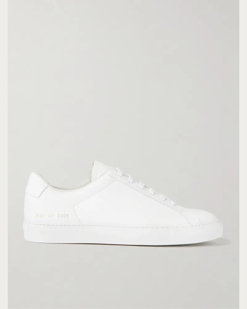 Common Projects Retro Classic Sneakers aus Leder Weiß