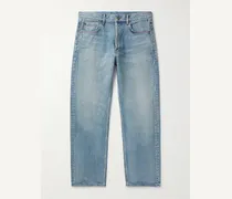 Straight-Leg Distressed Jeans