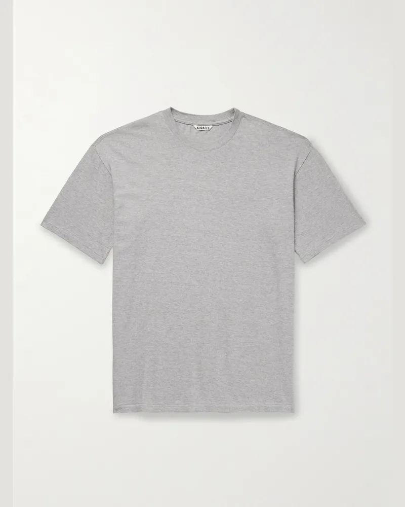 AURALEE T-Shirt aus Baumwoll-Jersey Grau