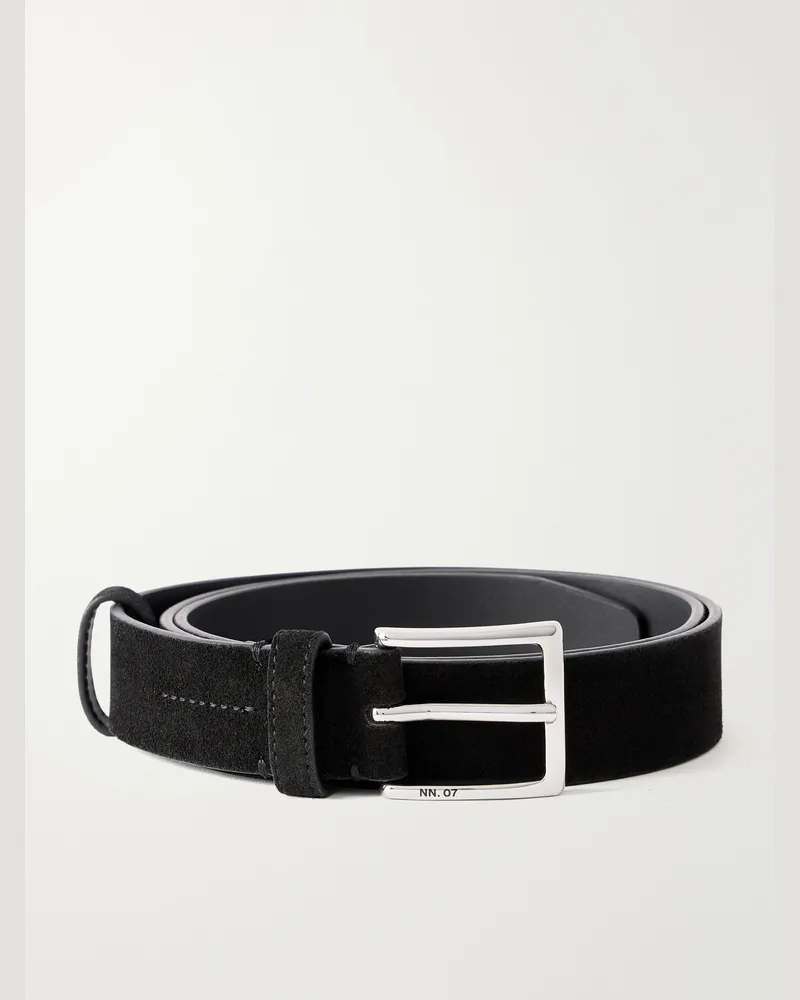 NN 07 3cm Ever 90025 Suede Belt Black