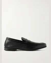 John Lobb Thorne Loafers aus vollnarbigem Leder Schwarz