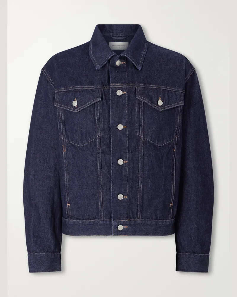 Dries van Noten Denim Trucker Jacket Blue