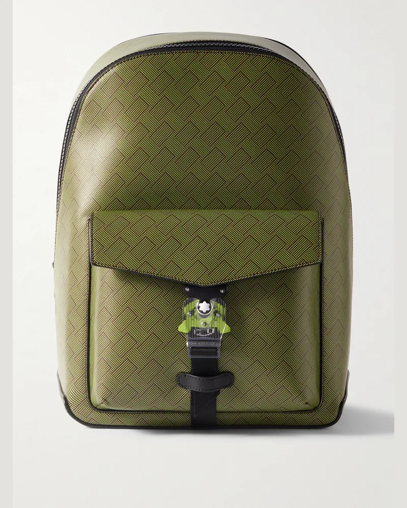 Montblanc Extreme 3.0 Rucksack aus Leder mit Print Grün