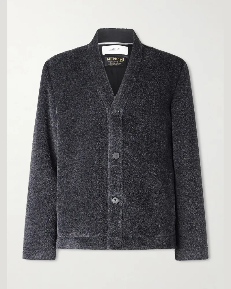 MR P. Luxe Jacke aus einer Woll-Alpakawollmischung Schwarz