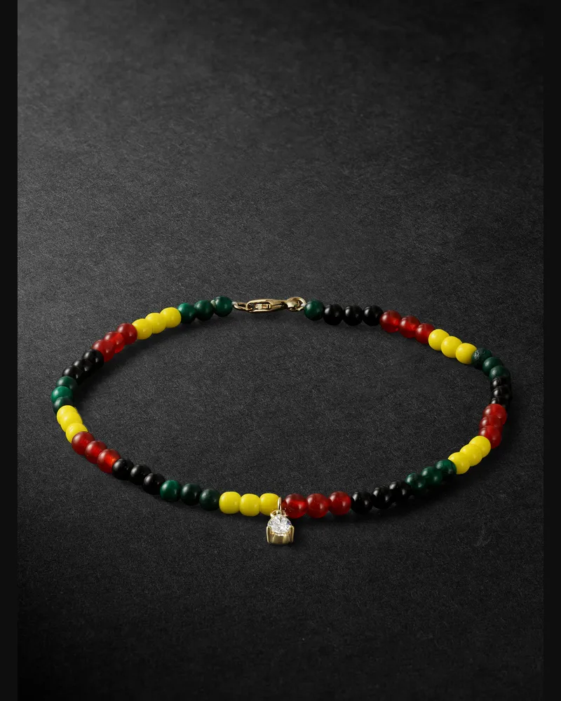 Yvonne Léon Gold Multi-Stone Beaded Bracelet Multi
