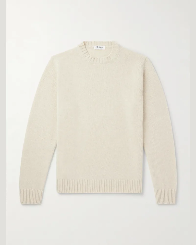 De Petrillo Pullover aus einer Merinowoll-Kaschmirmischung Neutral