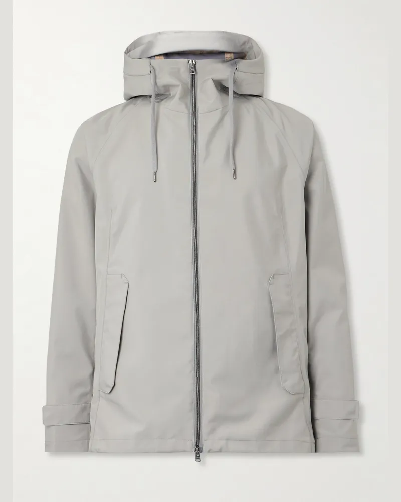 Herno Shell Hooded Jacket Gray