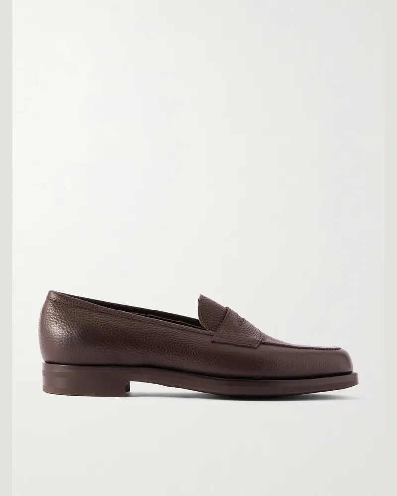 Edward Green Pimlico Full-Grain Leather Penny Loafers Brown