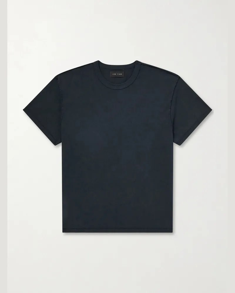 LES TIEN Cotton-Jersey T-Shirt Black