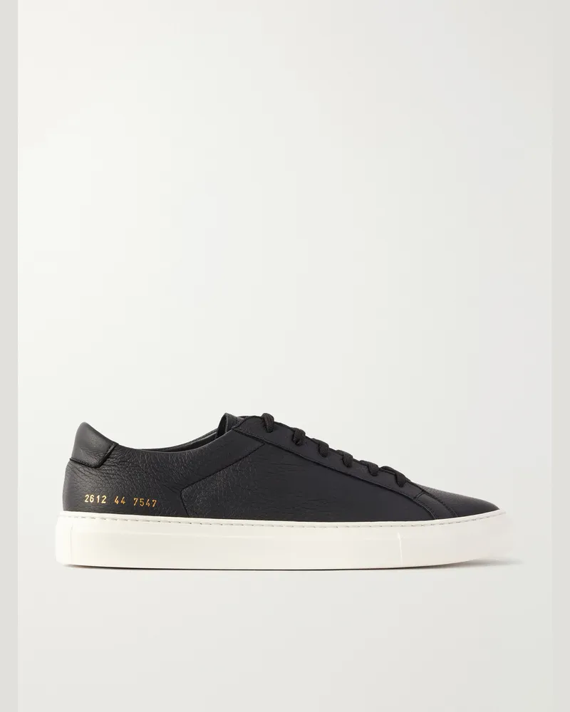 Common Projects Achilles Full-Grain Leather Sneakers Black