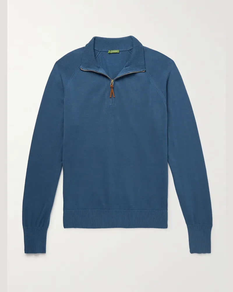 Sid Mashburn Troyer aus Baumwolle Blau
