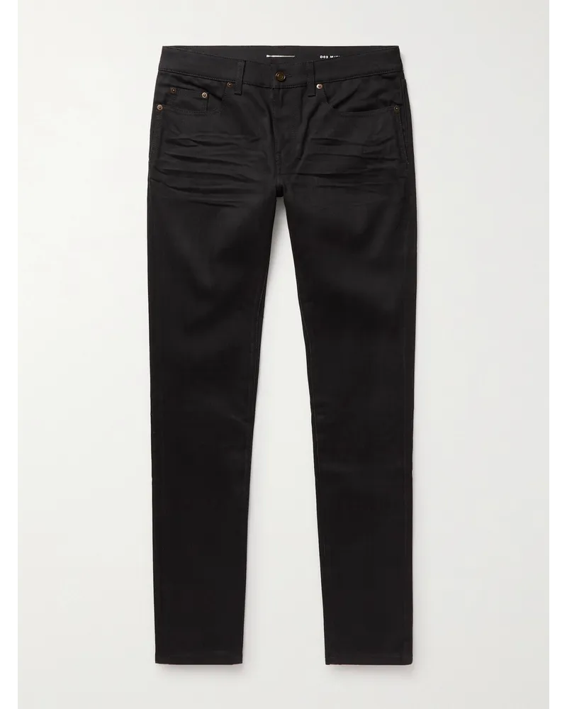 Saint Laurent Skinny Jeans Schwarz