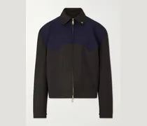 Wool and Mohair-Blend Blouson Jacket