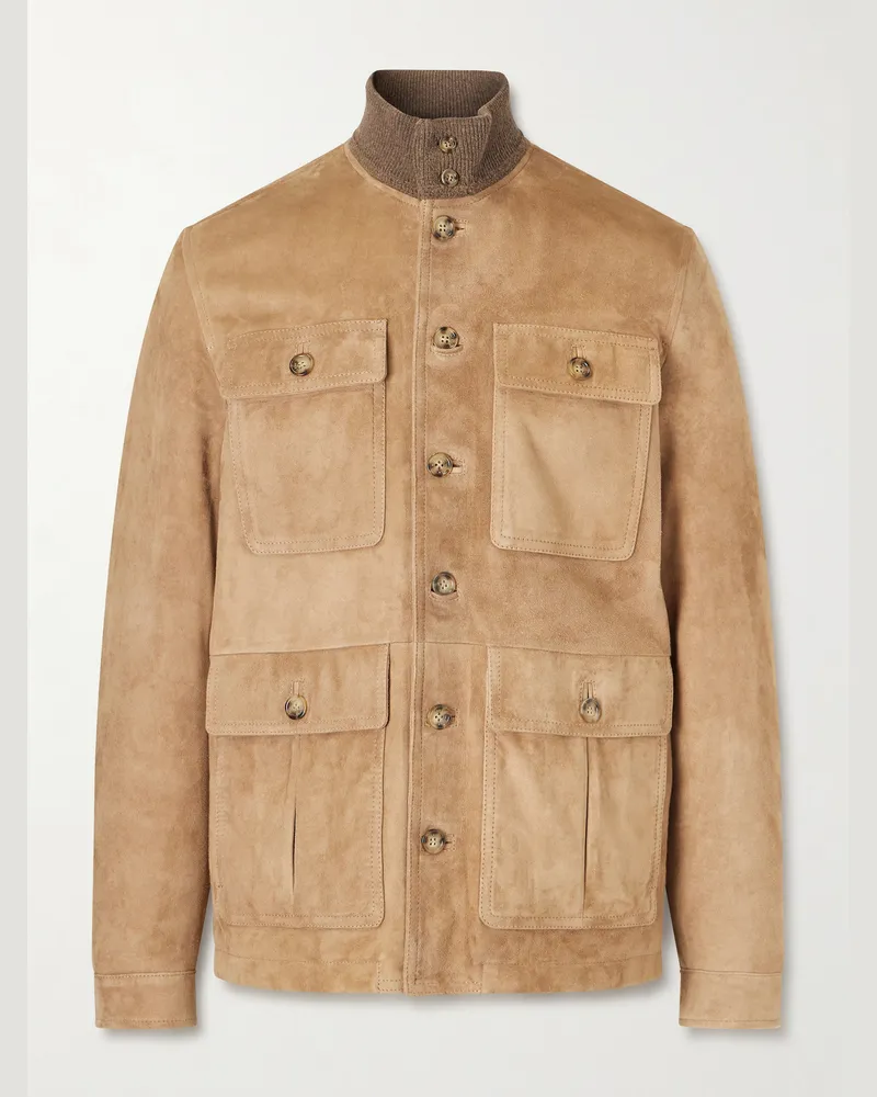 Valstar Brera Padded Suede Field Jacket Brown
