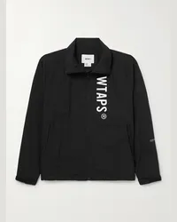 WTAPS Jacke aus Pertex®-Nylon mit Logoprint Schwarz