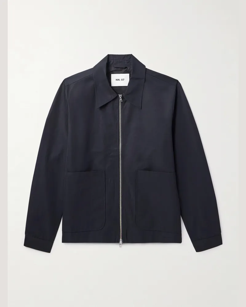 NN 07 Gael 8445 Jacke aus einer Biobaumwollmischung Schwarz